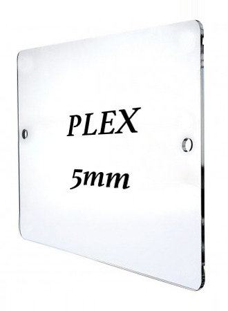 Targa Plex 20X10 cm