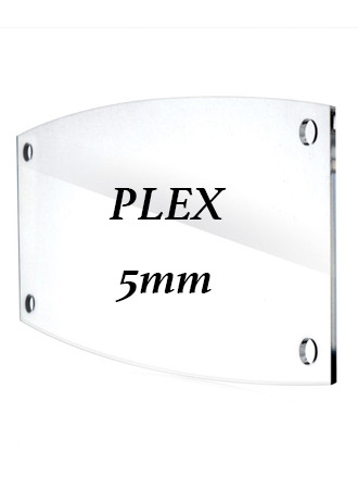 Targa Plex ELL 21X12 cm